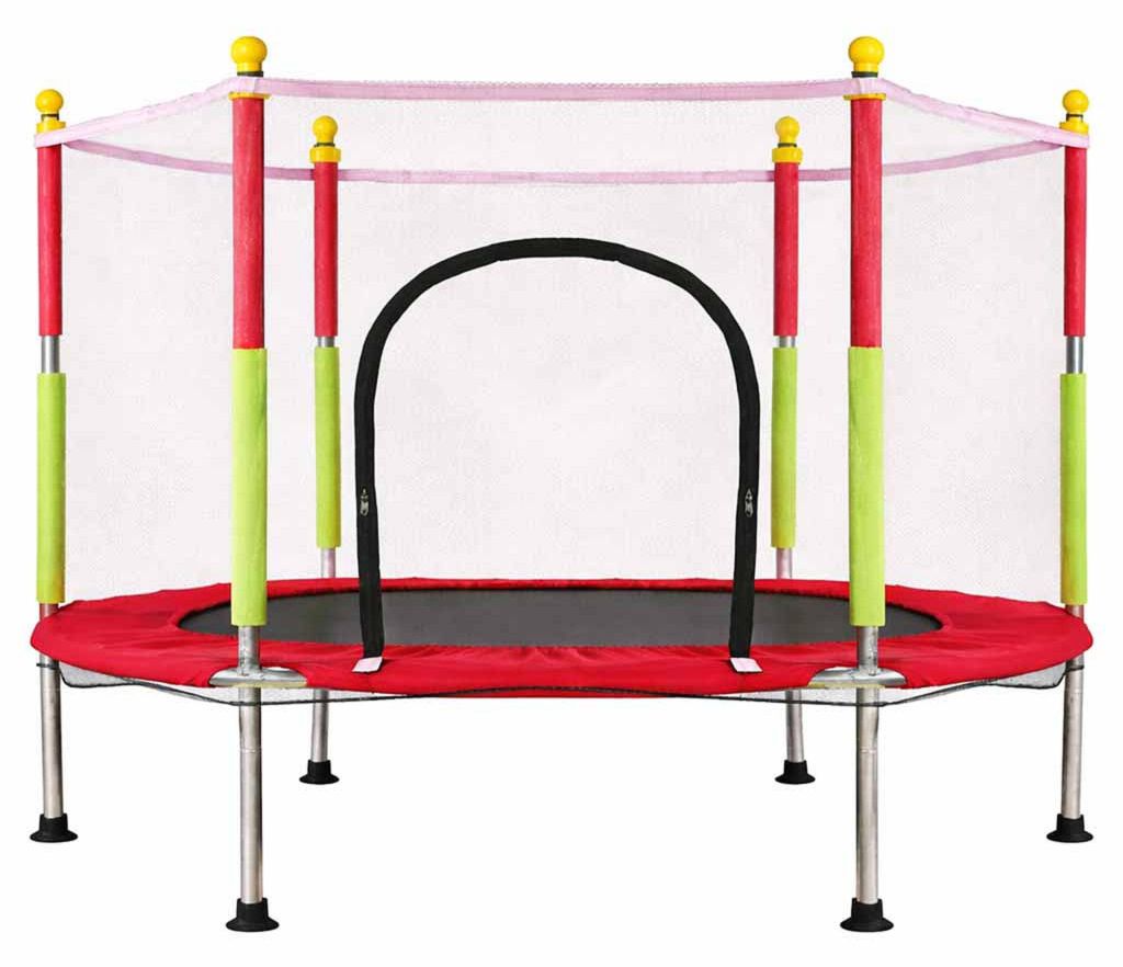 Trampolin für Haus und Garten für Kinder, mit Ballnetz, 140 Produktbild 