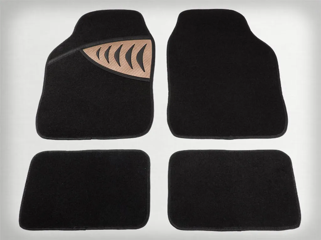 Tappetino auto Silverstone set 4 pezzi nero bronzo - 6