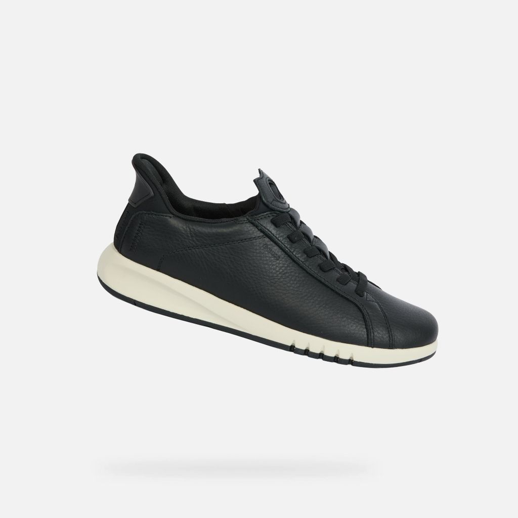 Geox Schwarze Herren-Sneaker Aerantis Plus Fast in 47 Produktbild 