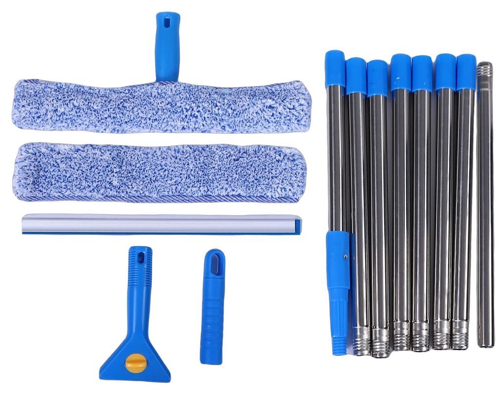Kit de nettoyage pour vitres avec perche télescopique de 3 Image du produit 