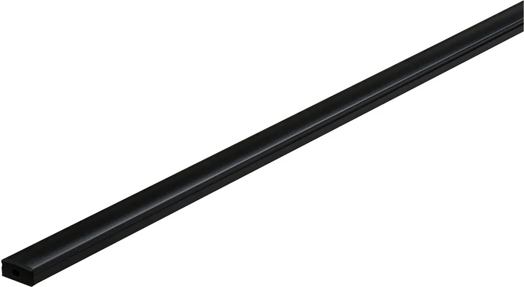 Paulmann Profilo Base Nero 1m con Diffusore Nero | Alluminio Top
