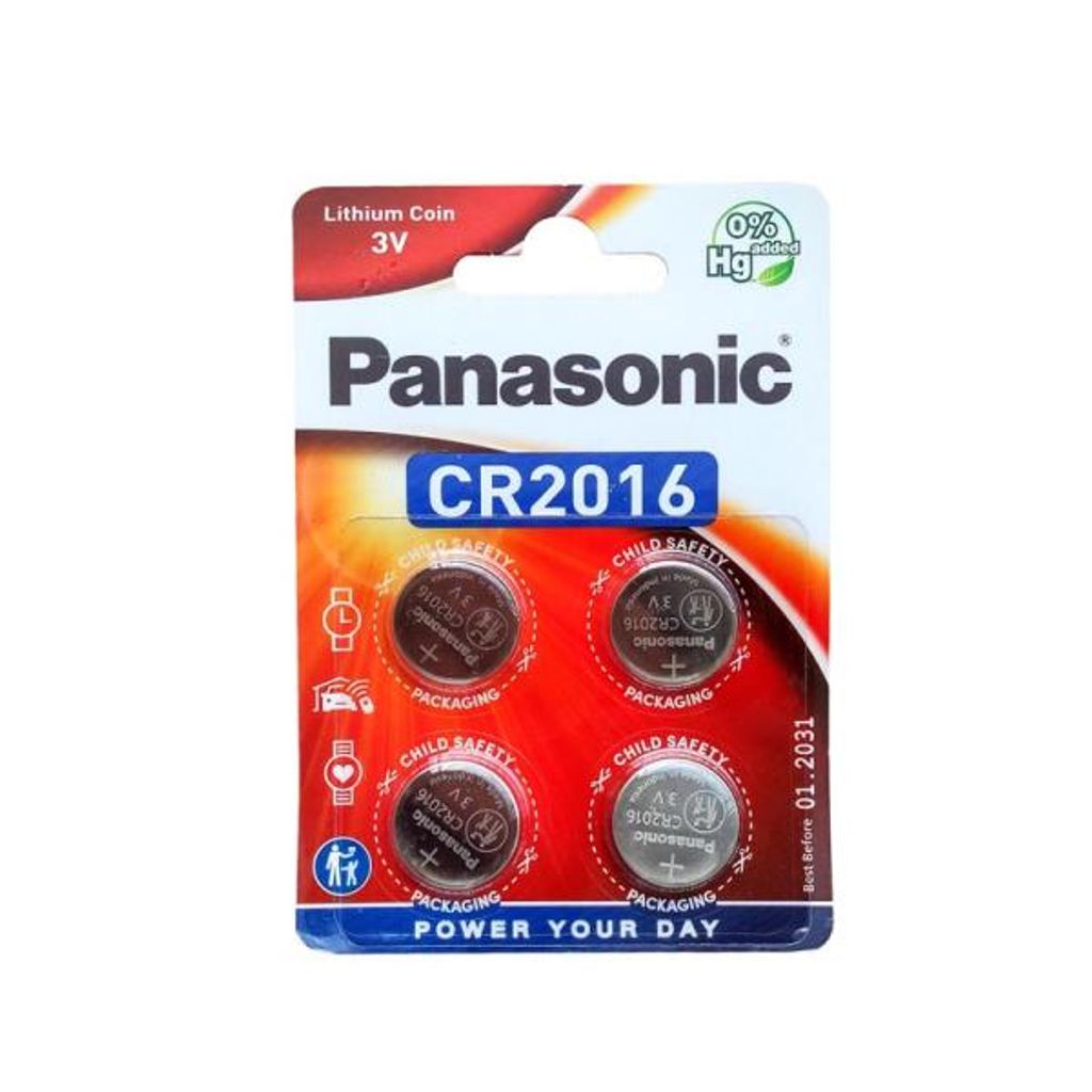 Panasonic Batterie Lithium CR2016 3V Blister (4-Pack) Produktbild 