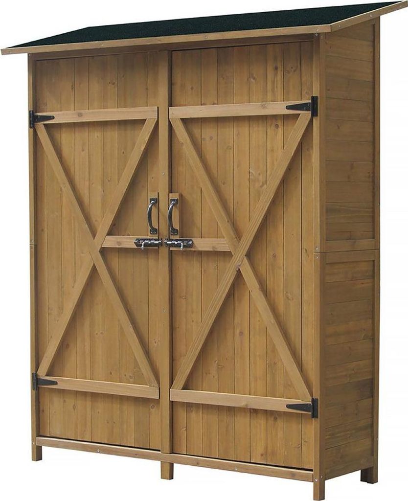 Gartenschrank "Espacio"- 140 x 49 x 162 cm - Braun