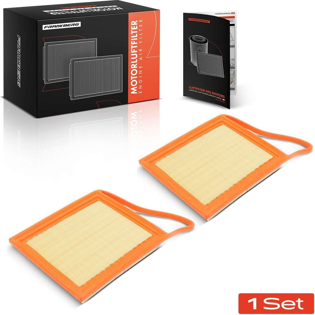 Frankberg 2x Luftfilter Filtereinsatz für Fiat Scudo Citroën Berlingo Peugeot Toyota