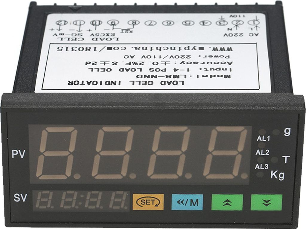 Digitale LED-Anzeige Wägezähler Wägezellen Indikator 14 Wägezellen Signaleingang