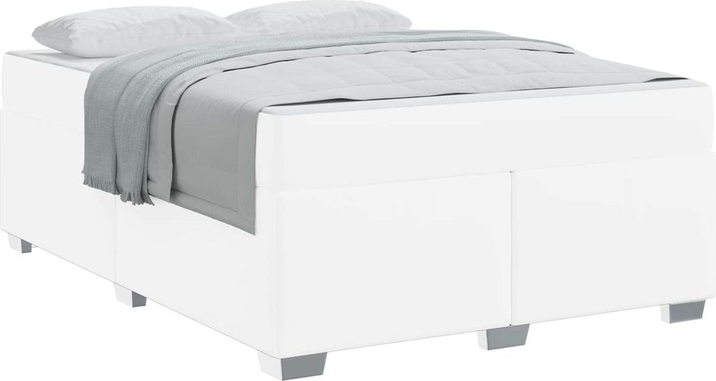 "2026 MODERNE"Bettrahmen Modernes/Doppelbett - Polsterbett Erwachsene/r /Kind - mit Matratze Weiß 160x200cm Stoff - Klassische Betten NeuMöbel476860