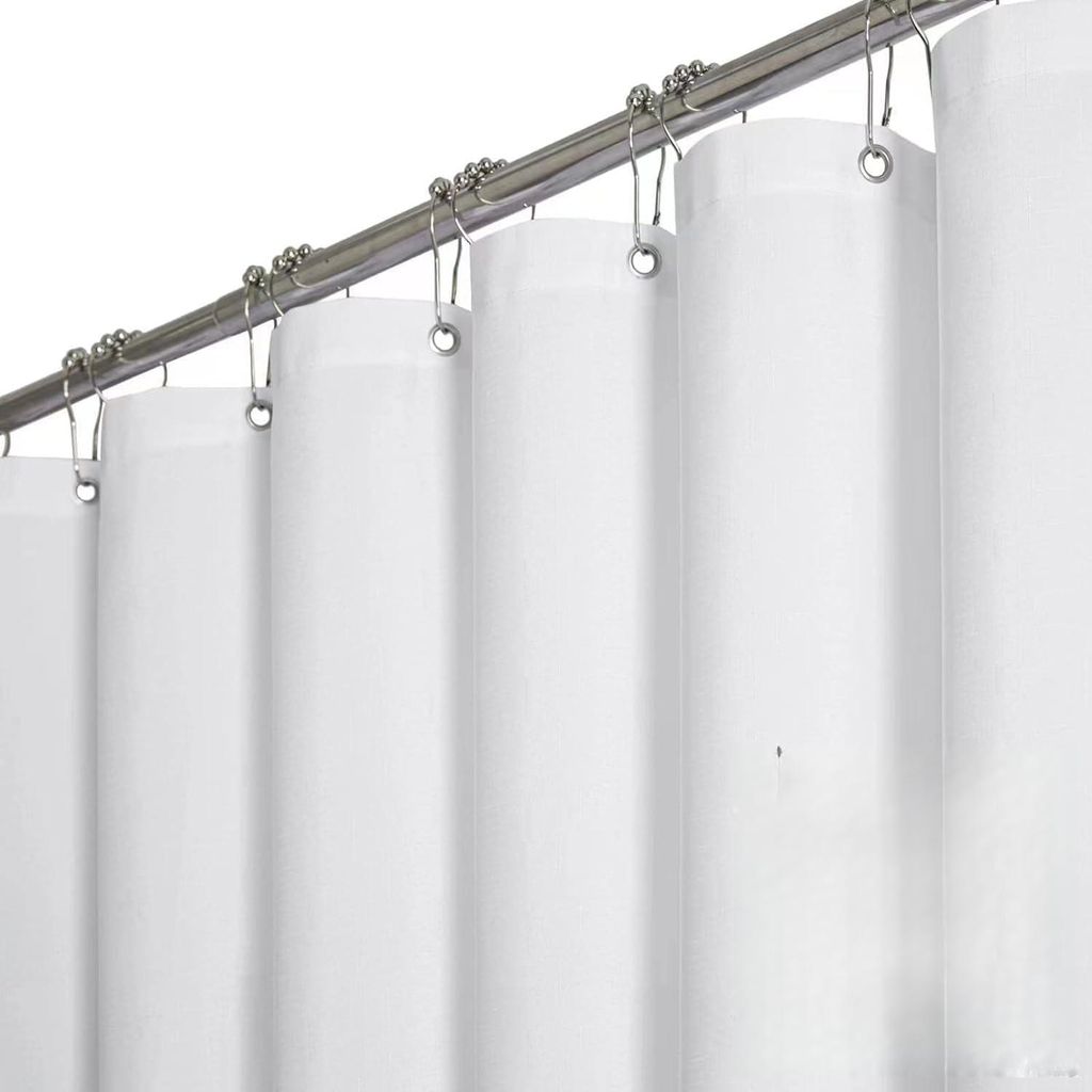 Douchegordijn van textiel, 180 x 220 cm, extra lang, Productafbeelding 