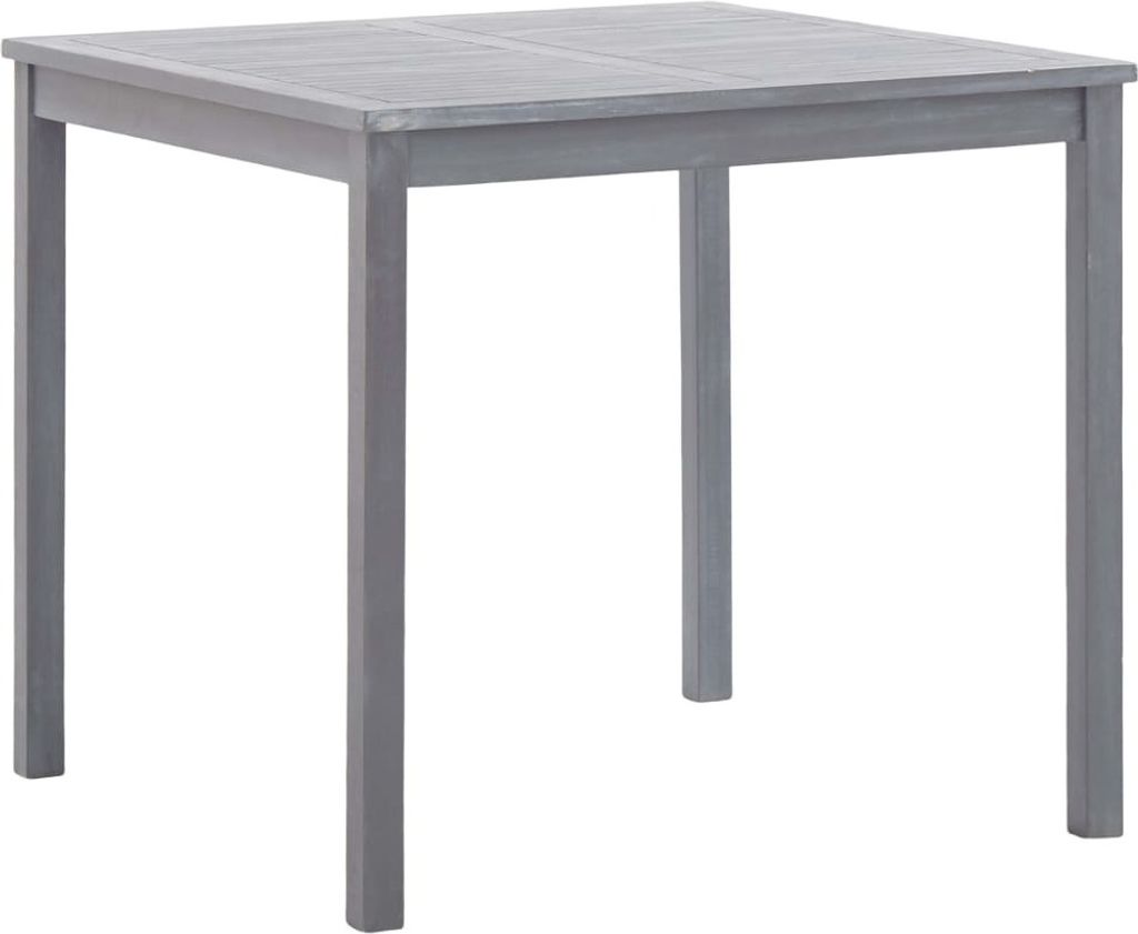 "2026 Promotion" Gartentisch Grau 80x80x74 cm Massivholz Akazie - Gartentische CC26489