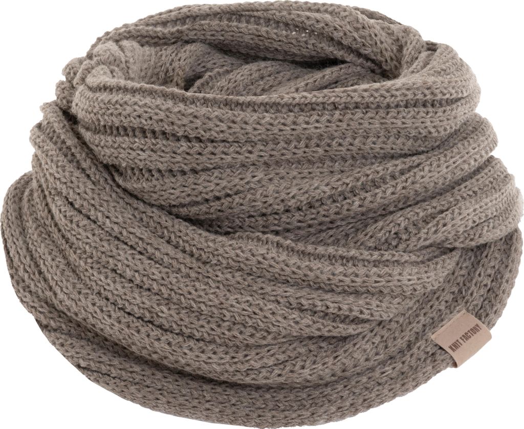 Knit Factory Nica Loop Schal - Marron - One Size