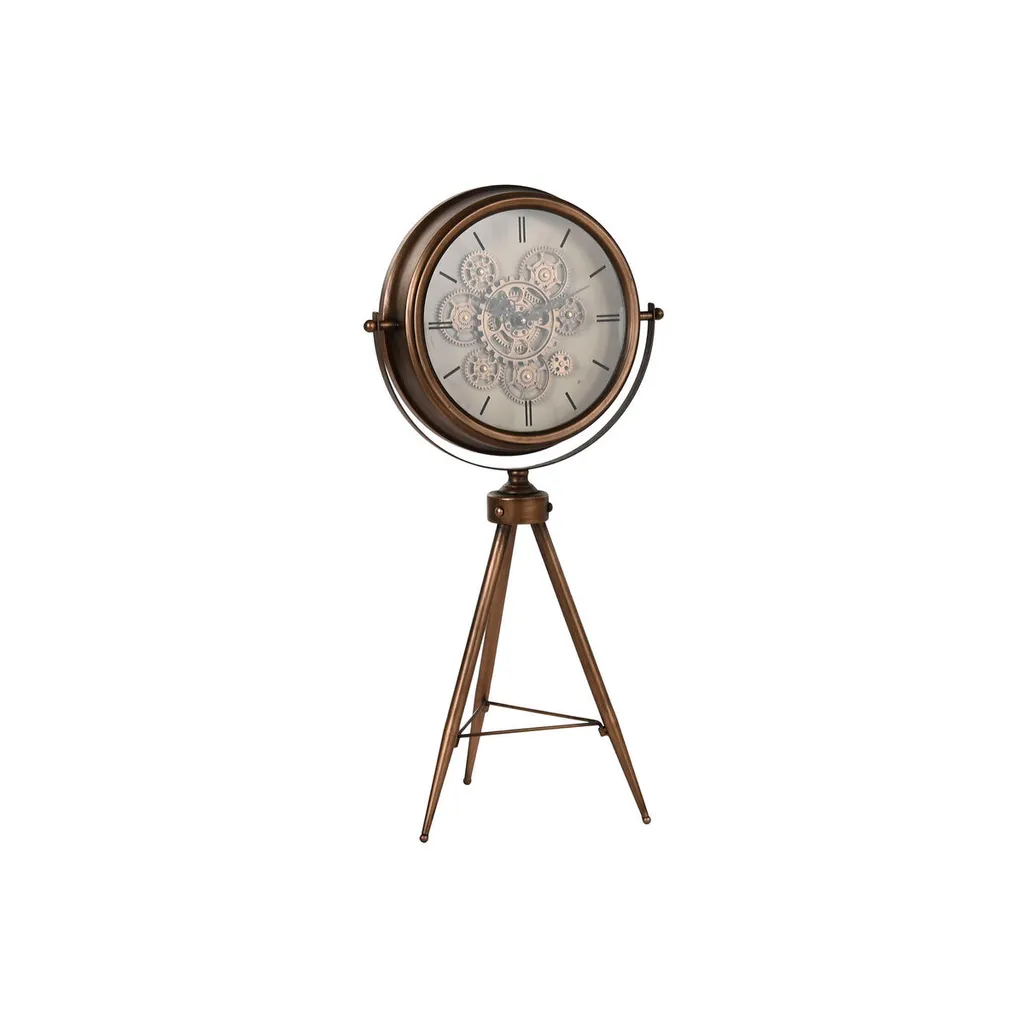 Grande Horloge Murale en Métal et Cristal - Pendule Décorative de Luxe