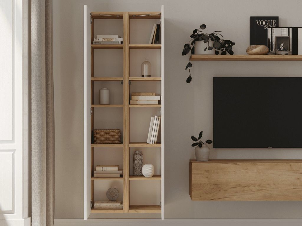 PLATAN ROOM Badezimmer Hängeschrank Badschrank 160 cm hoch Produktbild 7