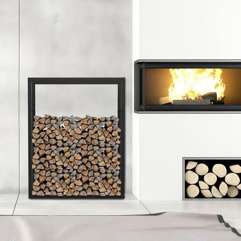 Eikuavons Kaminholzregal Brennholzregal aus 0,8 mm Eisen, Produktbild 