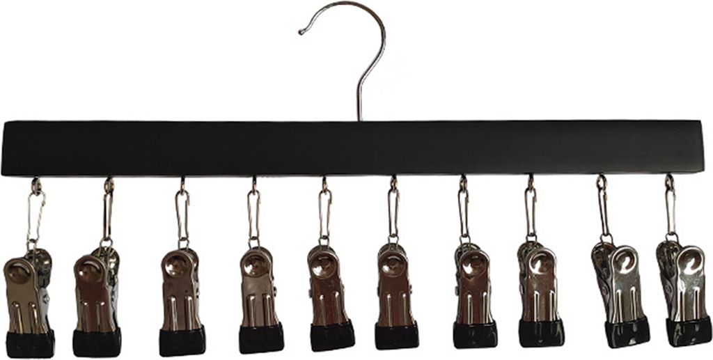 Hutaufhänger, gute Tragfähigkeit, starke Klemmkraft, rutschfest, Edelstahl, 10 Haken, Kleiderbügel für Kleider, Mäntel, Hüte, Handtücher, Ha...