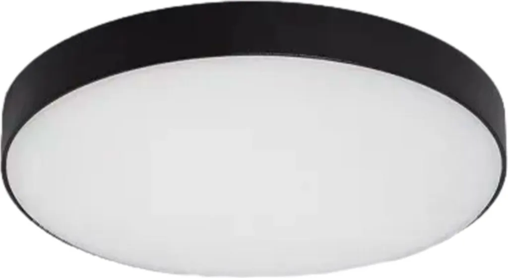 Plafonnier LED étanche IP44 pour zone humide noir 19W Abruzzo 1900lm