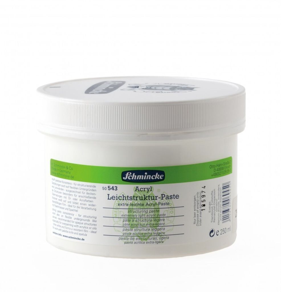 Schmincke 250ml Hilfsmittel Leichtstruktur-Paste Acryl 50 543 048 ***