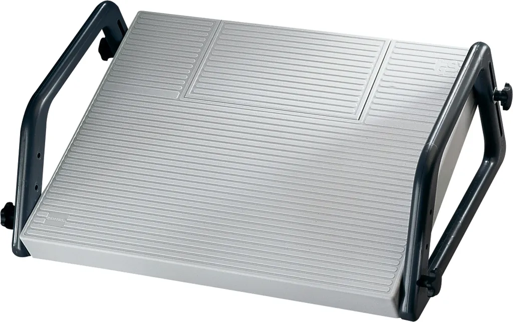 Repose-pieds Soennecken 45x35cm gris avec plateau large antidérapant