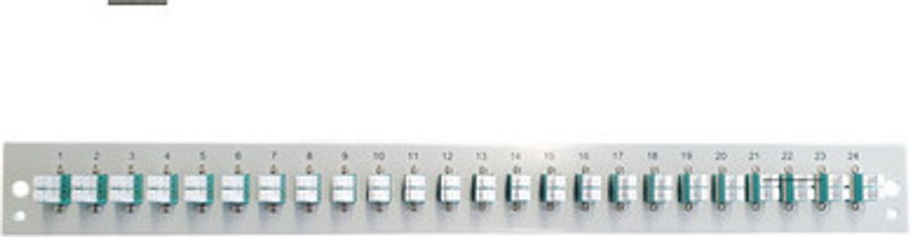 EFB Elektronik SB-FP-S-24SC-S-OM3, LC, OM3, Schwarz, Metall, 1U, 432 mm