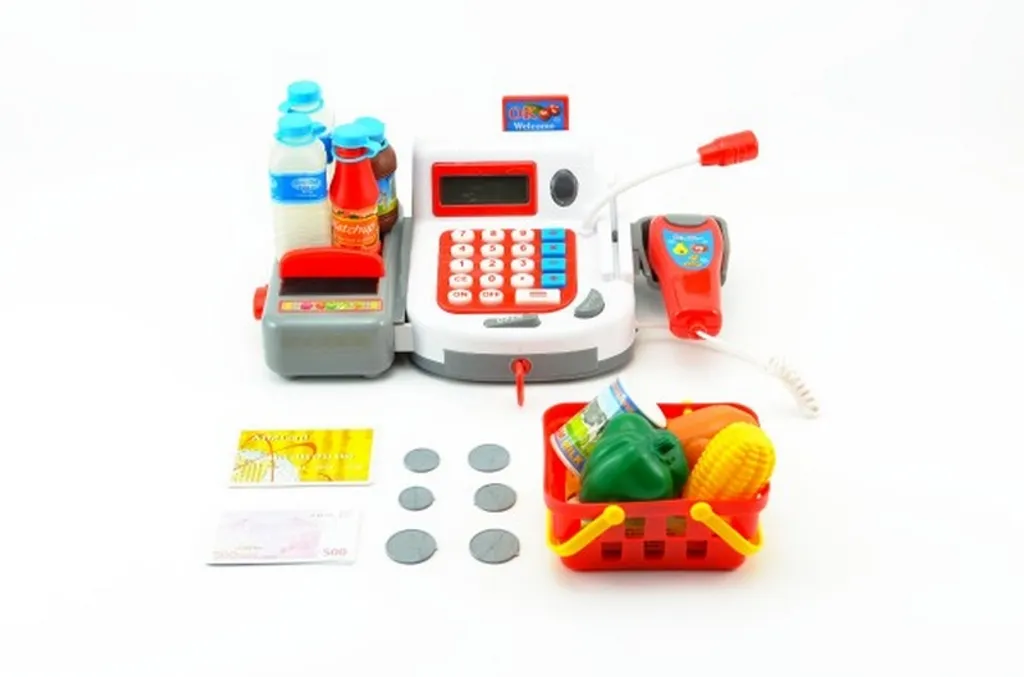 Caisse enregistreuse Teddies 30cm robuste et interactive pour le plaisir - 3