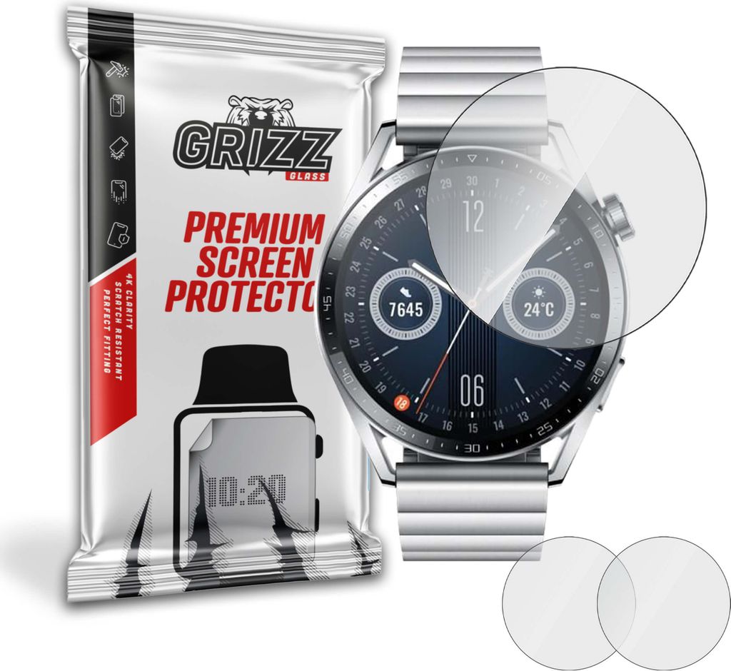 Hybriertes Glas GrizzGlass HybridGlass für die Huawei Watch GT 3 46 mm