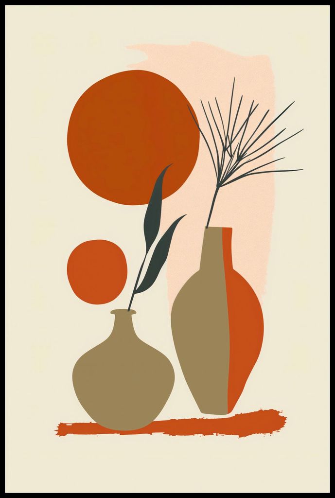 Plakat 61x91,5cm Vasen in Rot