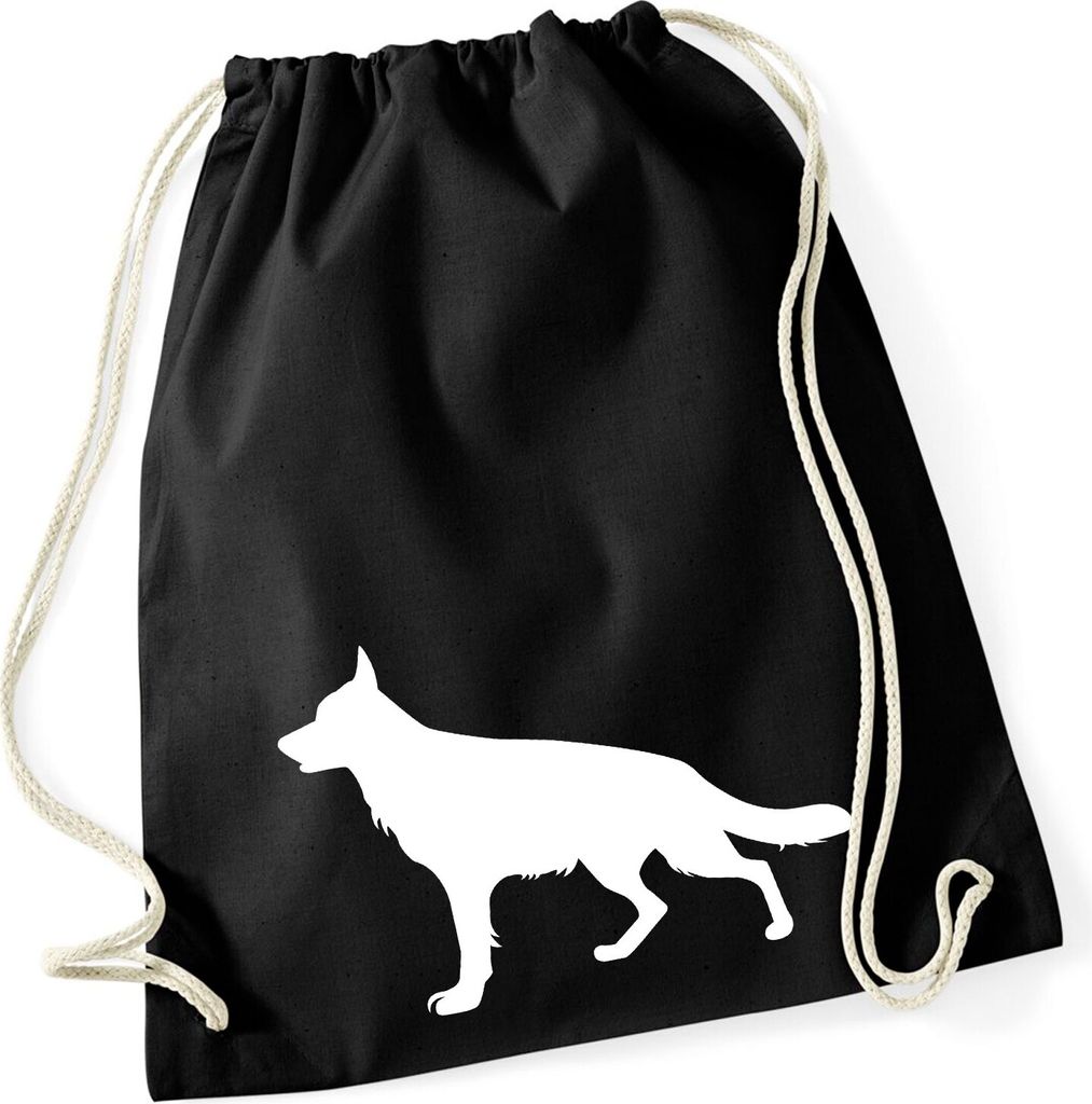 Huuraa Turnbeutel Deutscher Schäferhund Silhouette 12 Liter Produktbild 
