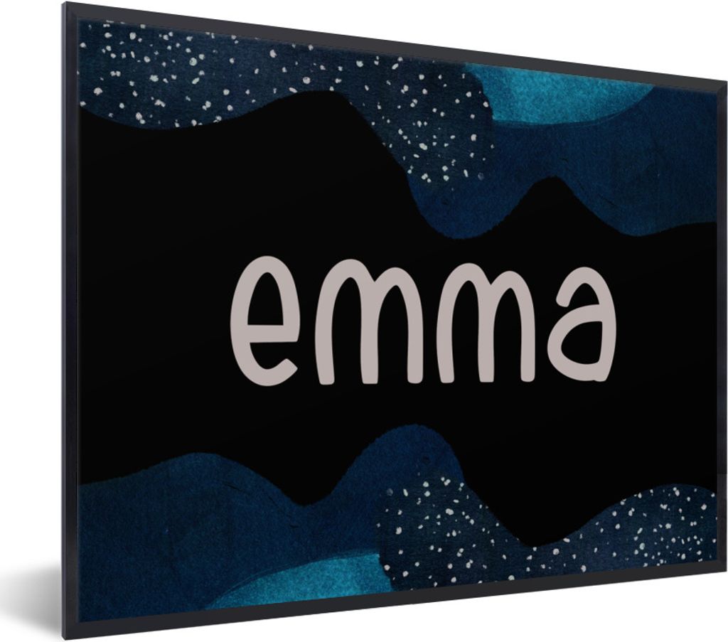 MuchoWow Gerahmtes Poster Emma - Pastell - Mädchen 40x30 cm - Poster mit Schwarzem Bilderrahmen Wandposter Rahmen Foto Bilder - Kunstposter - Wa...
