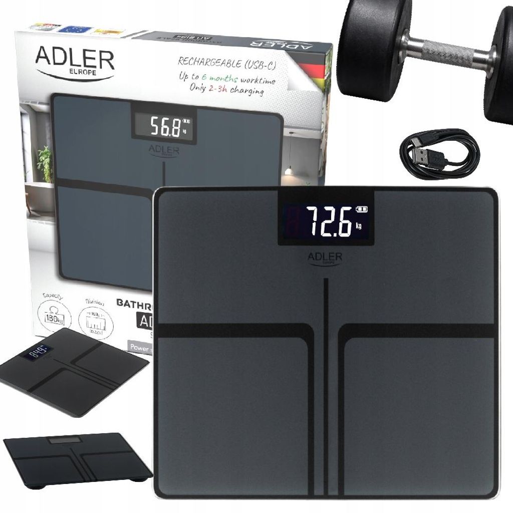 Adler Europe AD8194 Stripes 180kg elektronische Produktbild 