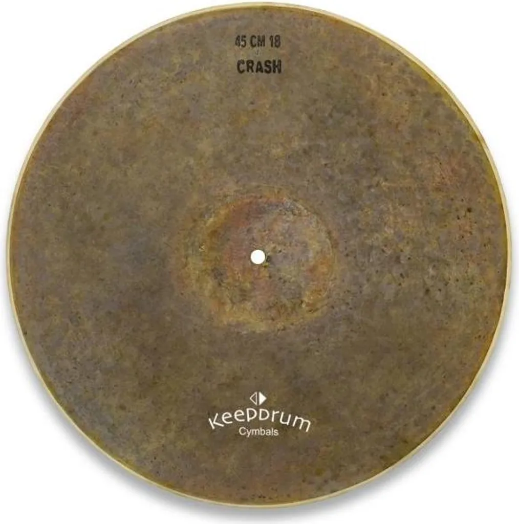 Cymbale de Batterie keepdrum 18" Crash avec Finition Brute Turk