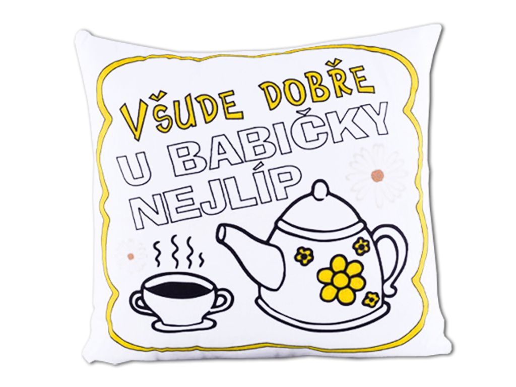 Polštář pro babičku Všude dobře... Obrázek produktu 