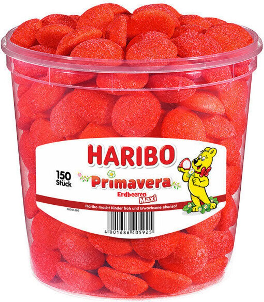 HARIBO 10003779 HARIBO Primavera Erdbeeren Maxi-Größe 150 Image du produit 