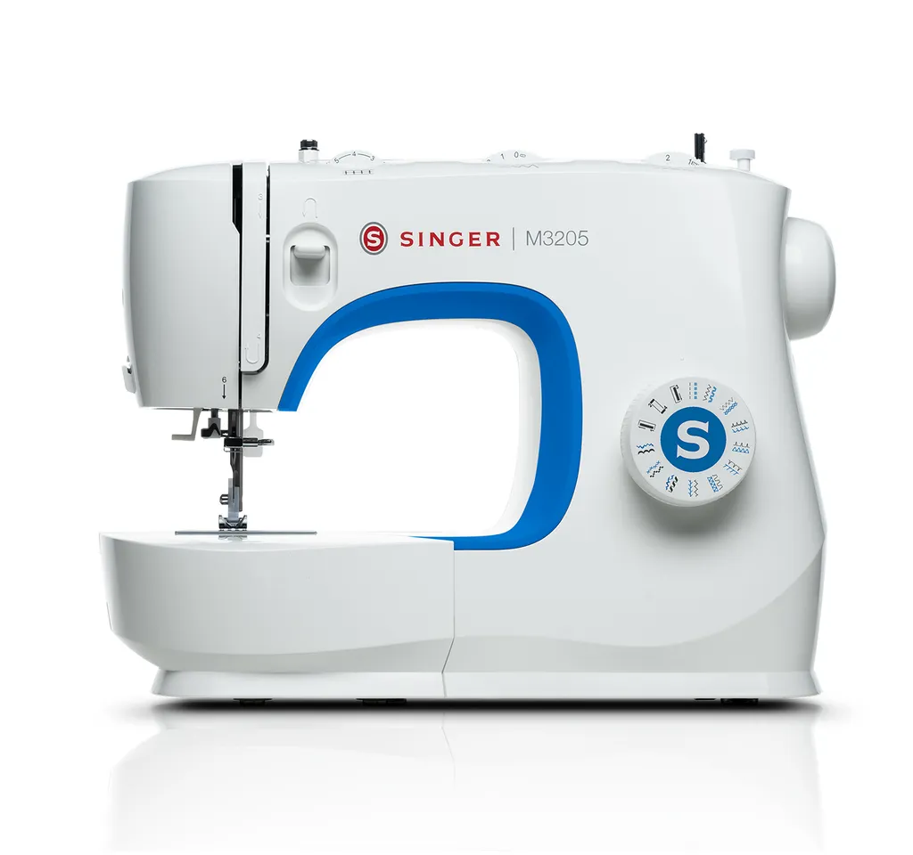 Machine à coudre Singer M3205 - 23 points de couture essentiels - Blanc