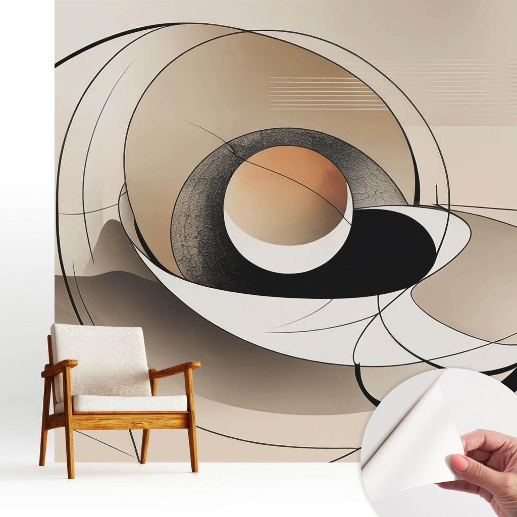 Fototapete selbstklebend - 250x250 cm - Tapete - Wandtapete - Wandbilder - Klebefolie - Dekofolie - Tapete Folie - Wand - Dekoration - Wohnzimmer -...