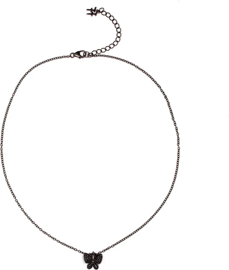 Collier Folli Follie 3N17S058KK en Argent 925 et Zirconia Noir 38cm