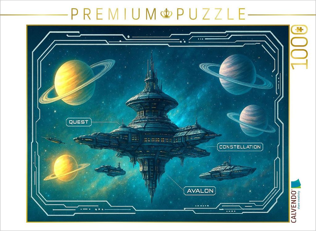 CALVENDO Puzzle Avalon Station | 1000 Teile Lege-Größe 64x48cm Foto-Puzzle für glückliche Stunden