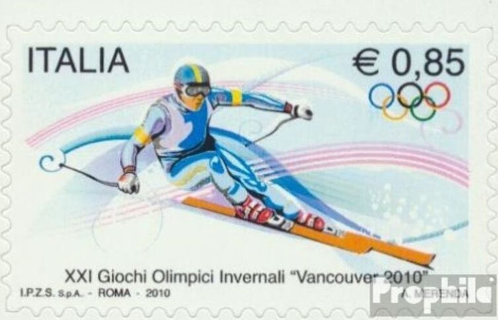 Briefmarken Italien 2010 Mi 3359 (kompl.Ausg.) postfrisch Olympische Winterspiele10