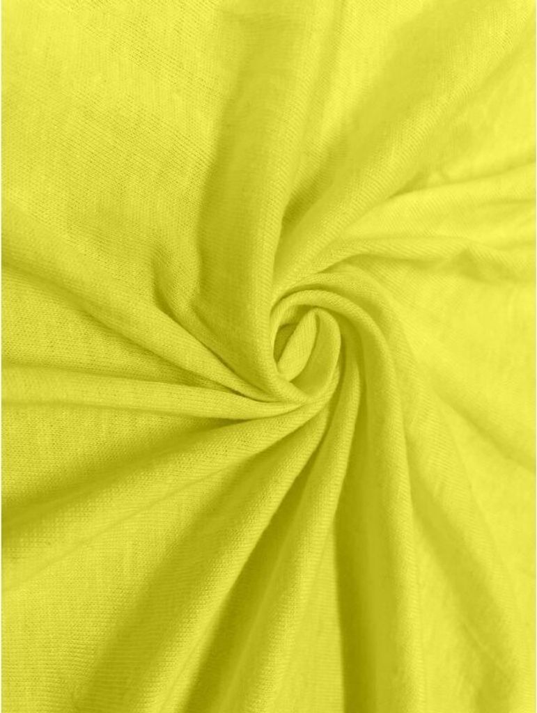 Laken Jersey Standard Gelb (90x200 cm)