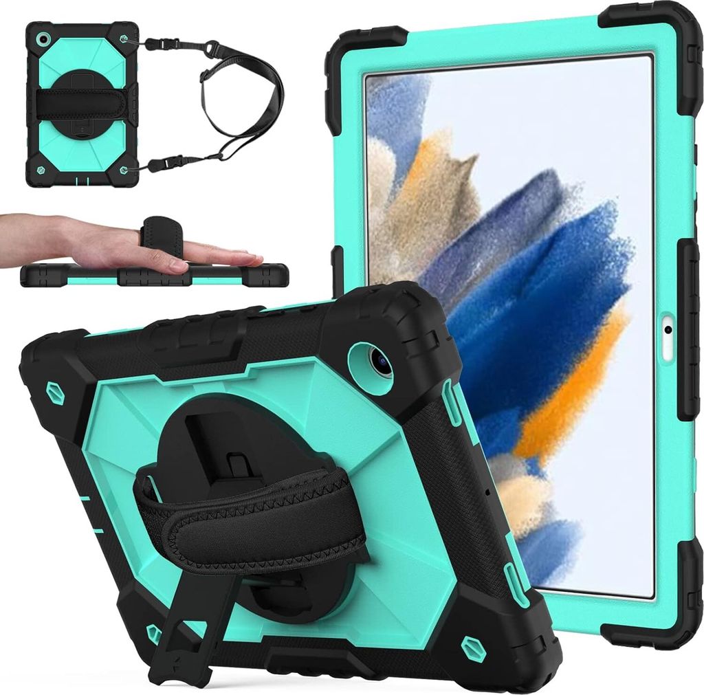 Tasche für Samsung Galaxy Tab A7 10.4" mit Schultergurt Mint