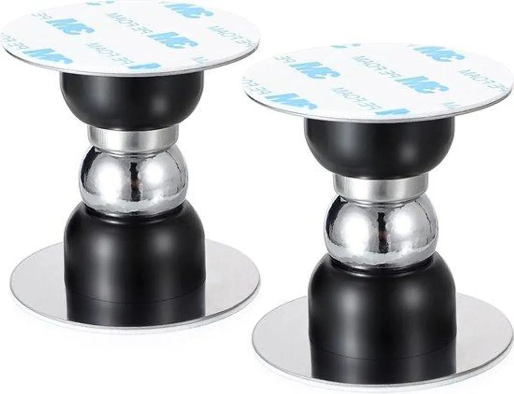 Cale porte magnétique noir lot de 2 pour bloquer vos portes en silence
