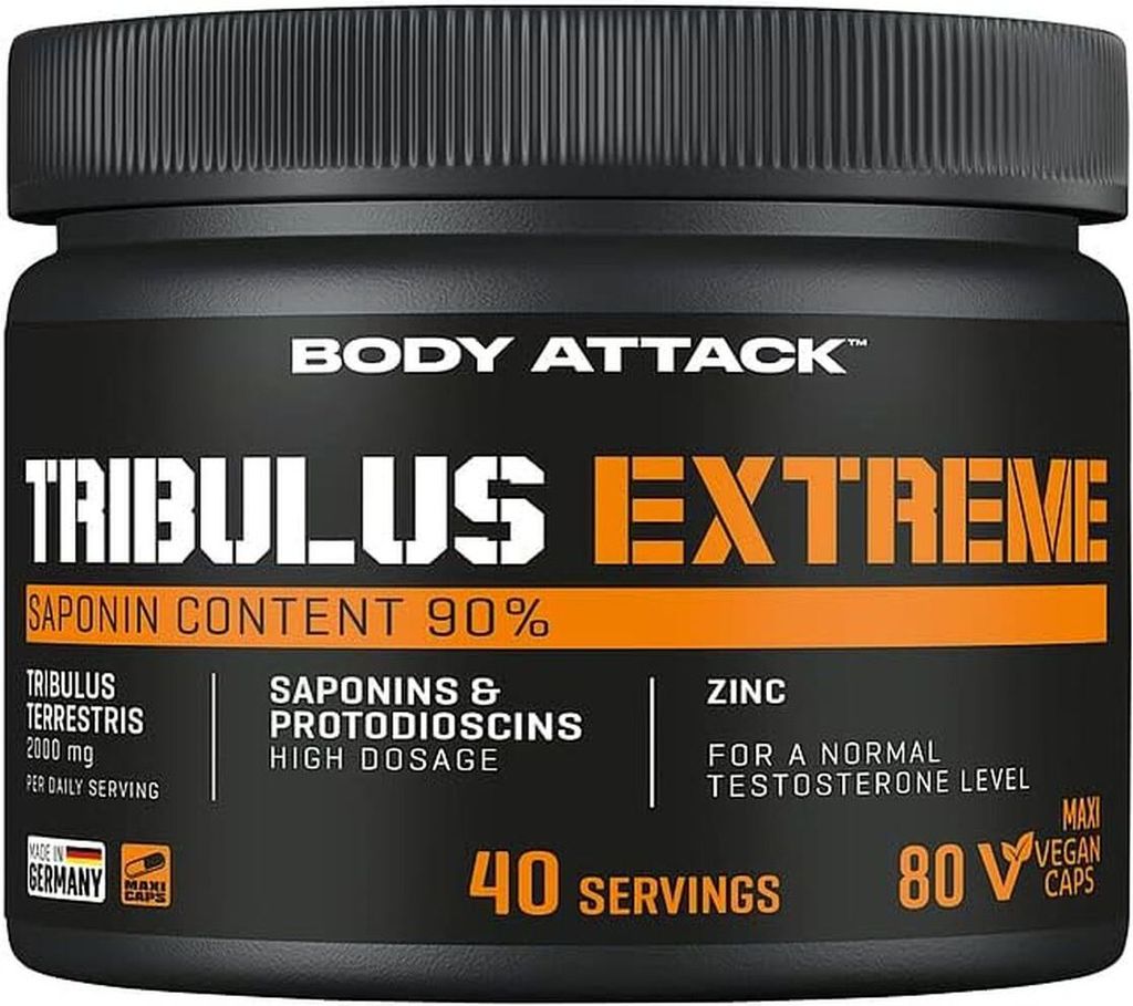 Body Attack Tribulus Extreme – 80 veg. Kapseln