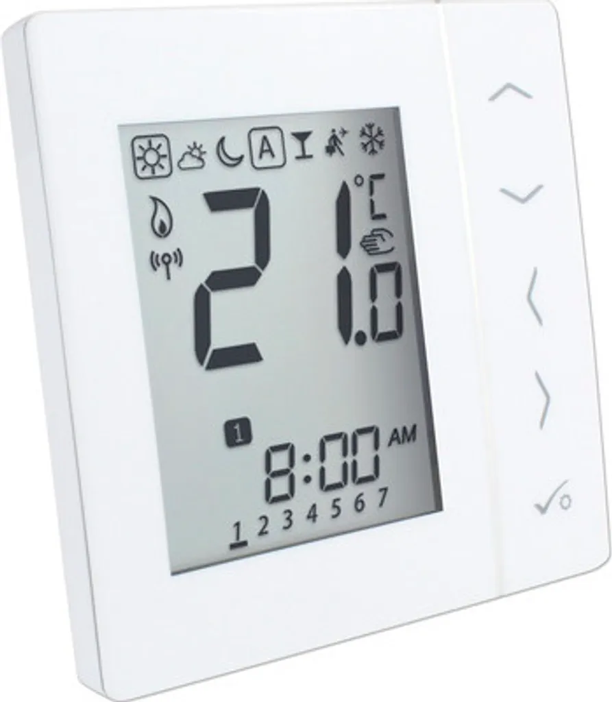 Thermostat numérique Salus 230V blanc, programmable & Zigbee 2.4 GHz
