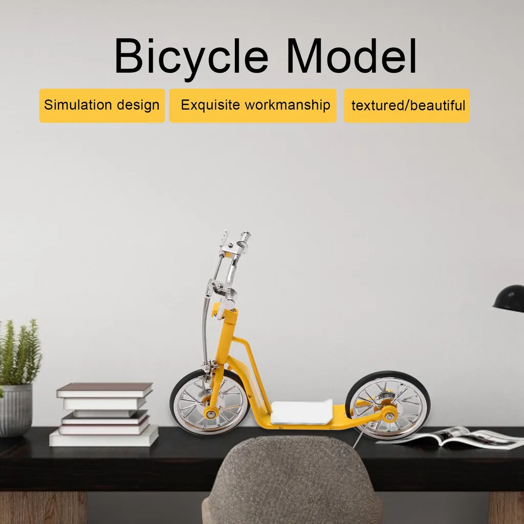 Cadeau pour cycliste vélo miniature ornement de bureau chic métal - 5