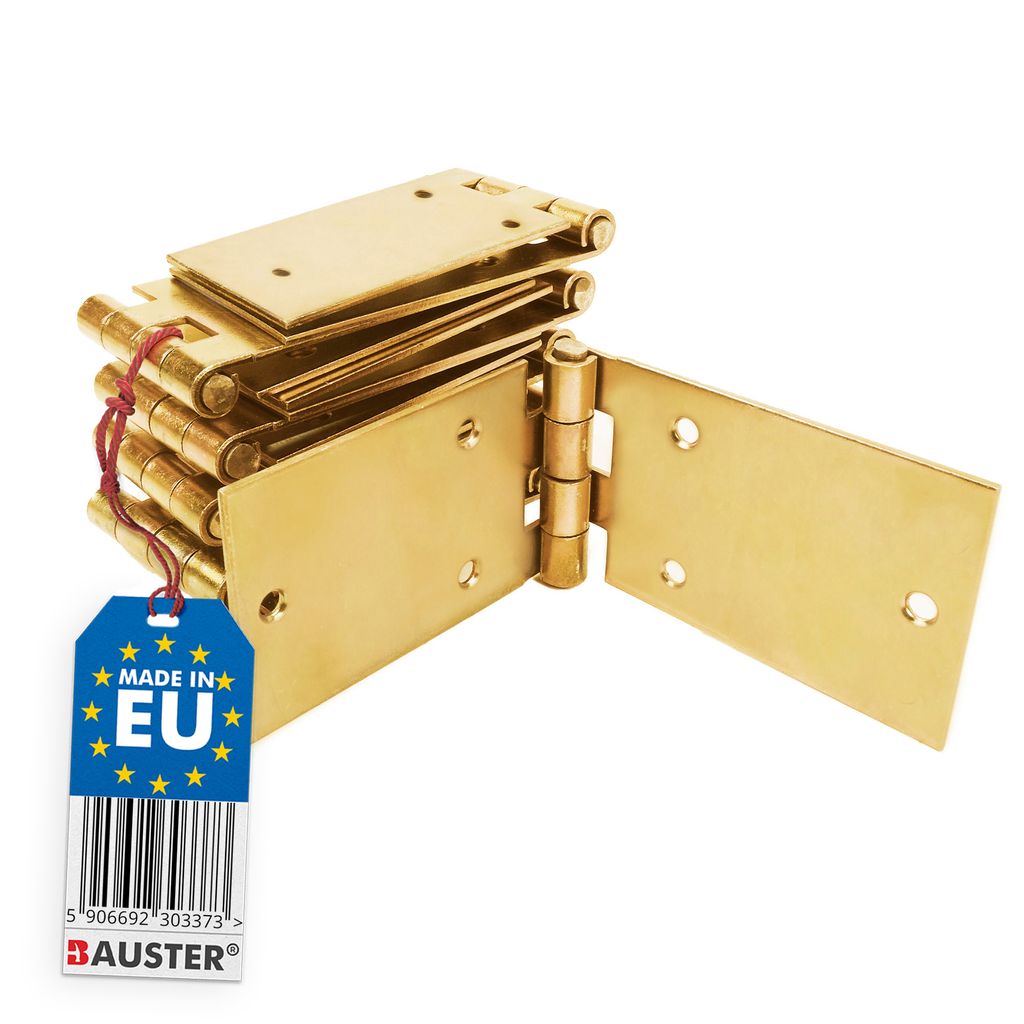 BAUSTER Verzinkte Scharniere 50x150 mm Umwickeltes Schwerlasttürscharnier Kastenscharnier Geflechtscharnier KIT 10 Stuck