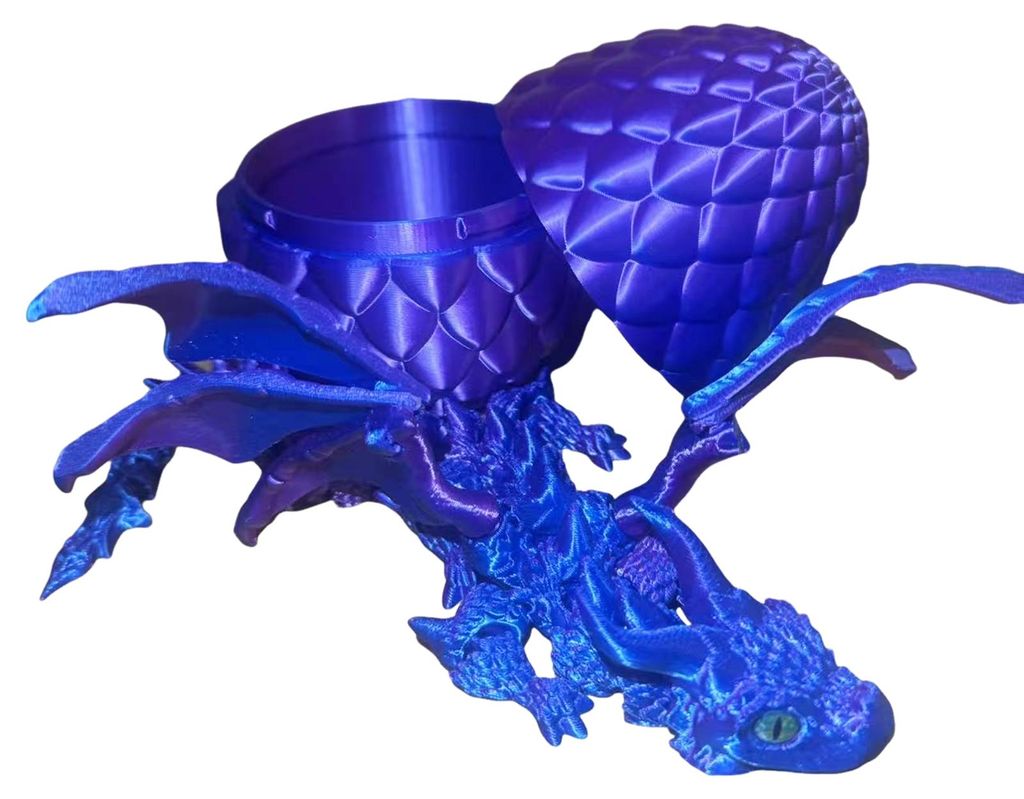 3D-gedruckter geflügelter Drache, bewegliches Drachen-Fidget-Spielzeug mit Hörnern, Drachenmodell mit flexiblen Gelenken zur Schreibtischdekorati...
