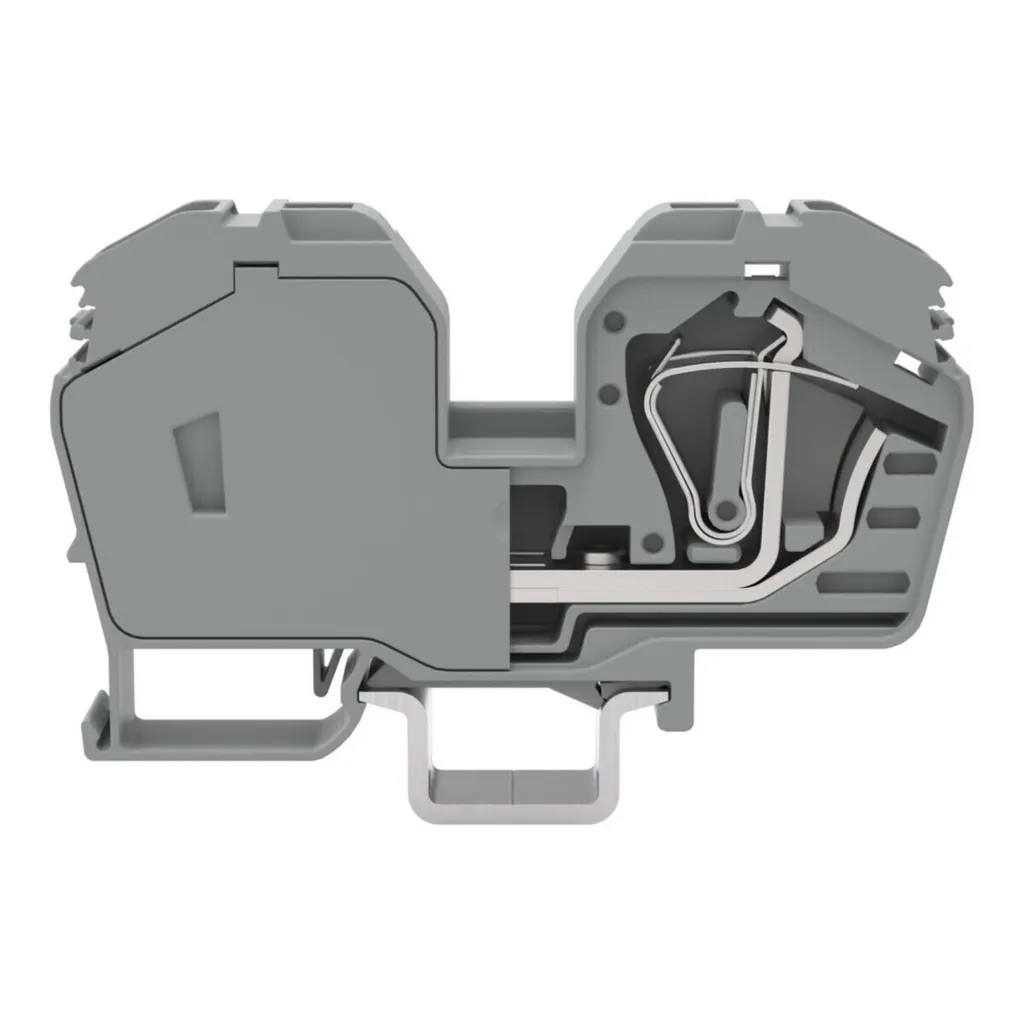 WAGO 285-635 Borne de passage grise PowerCAGE CLAMP pour rail DIN 35mm