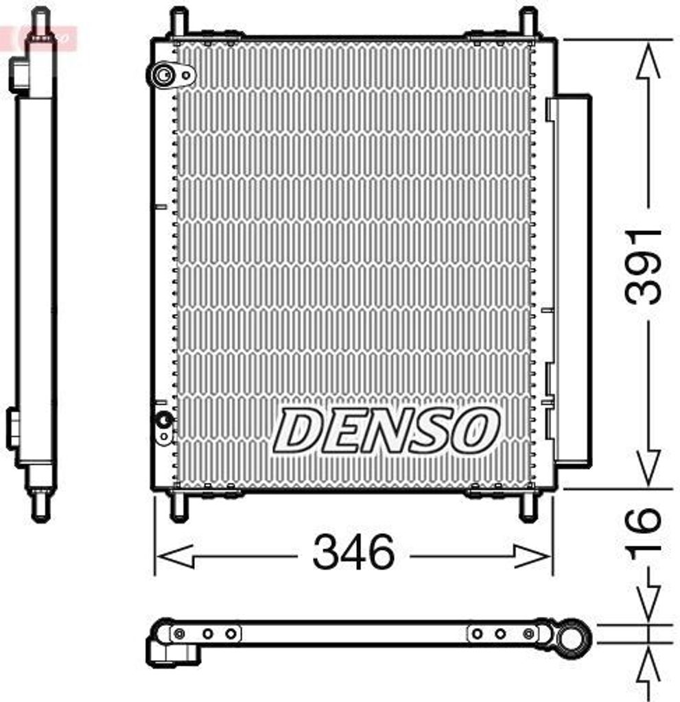 DENSO DCN07003 - OE 6455HX Klimakondensator mit Trockner für C-Zero, iOn