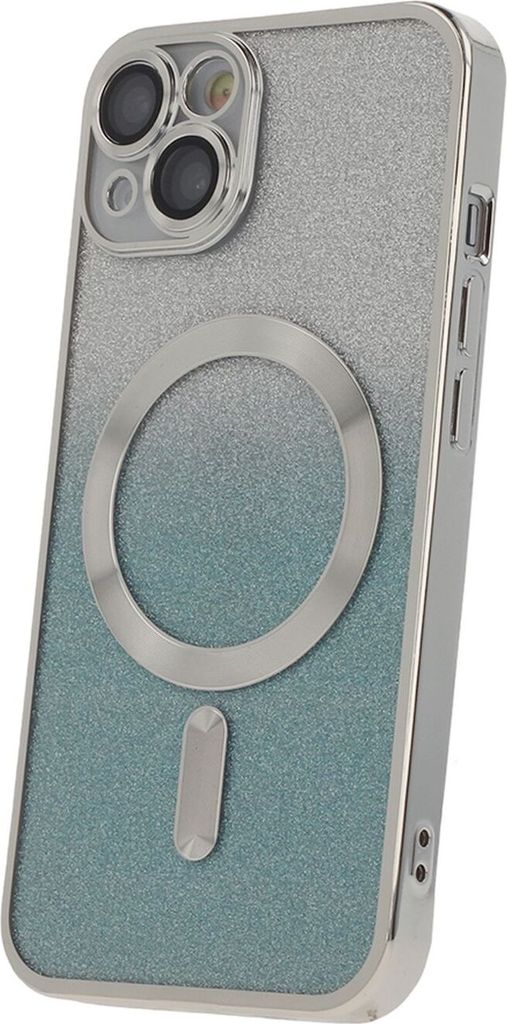 MagSafe Glitzer Hülle mit Kameraschutz iPhone 12 Pro Silber
