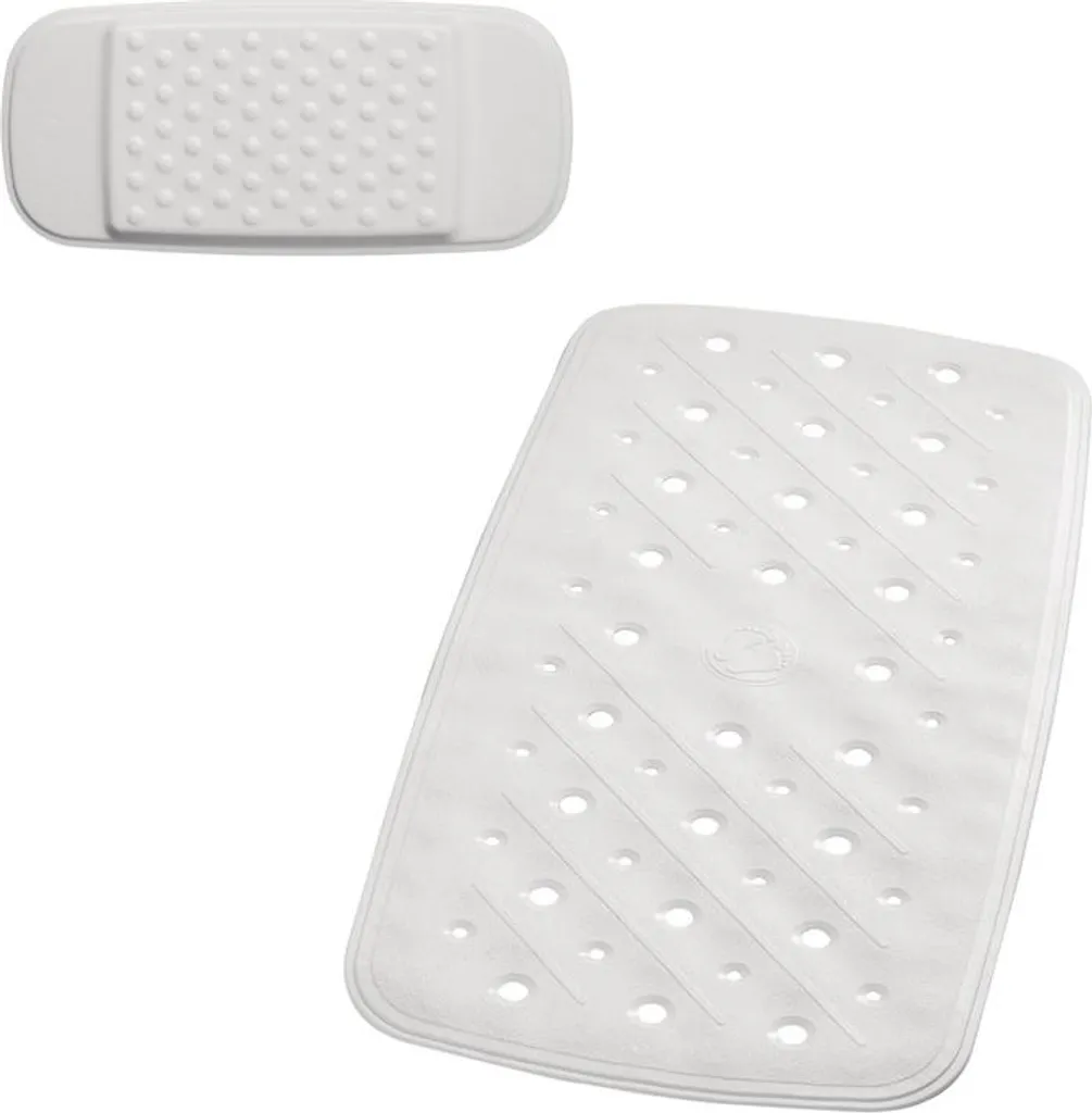 Badeset Promo Weiss : Set blanc pour un plan de vasque bien rangé
