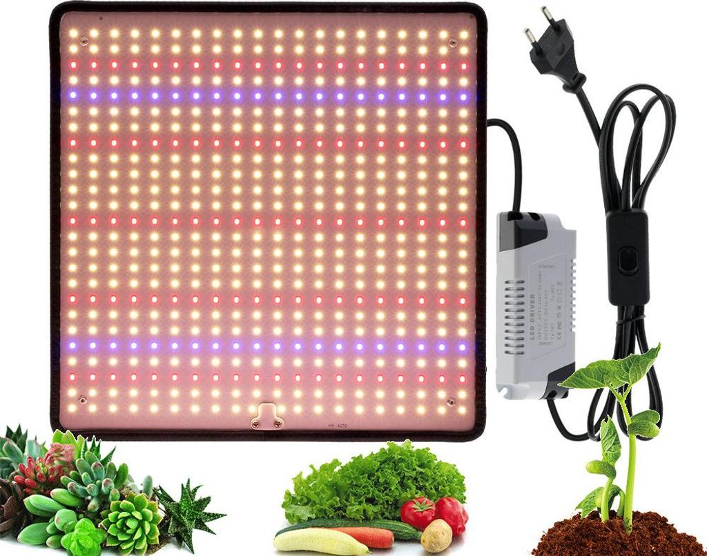 Lampa do wzrostu roślin Heckermann 500LED PGL-A2825 Zdjęcie produktu 