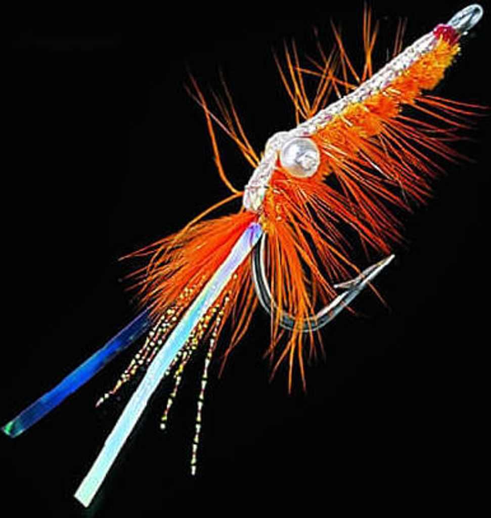 Dega Shrimp Fly Orange/Silber 1/0 Beifänger