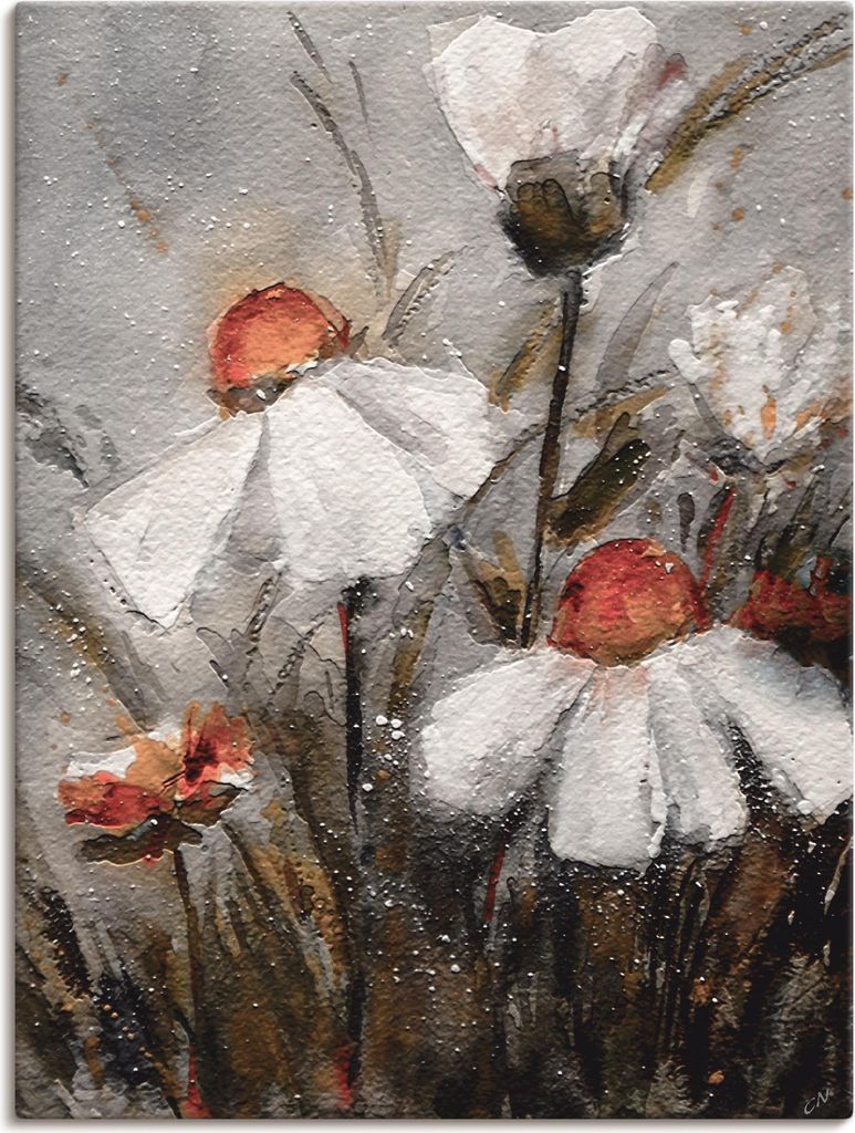 ARTland Leinwandbild Margeriten I Größe: 45x60 cm